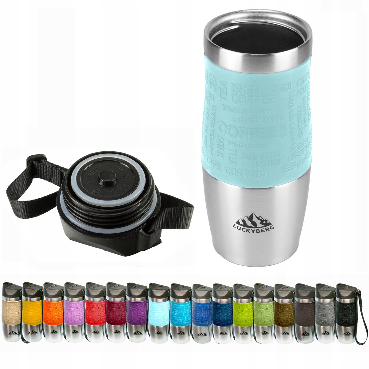 Luckyberg Thermosbeker RVS 400 ml - Houdt tot 6 uur warm