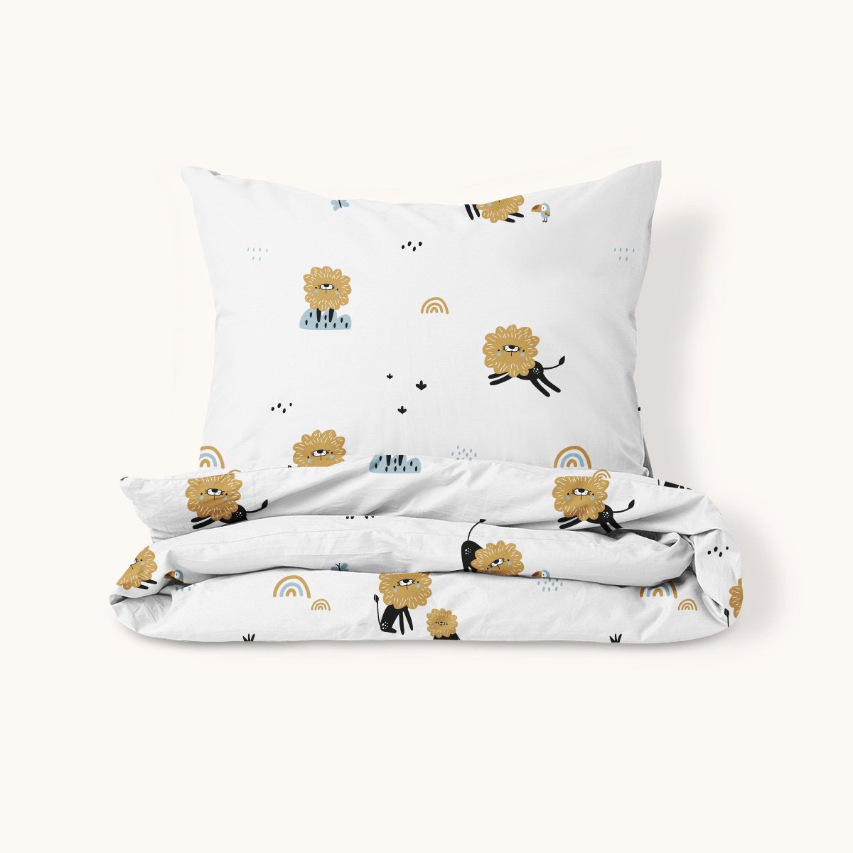 Petite Amélie Dekbedovertrekset – 140x200 cm – 100% Biologisch Katoen – Leo