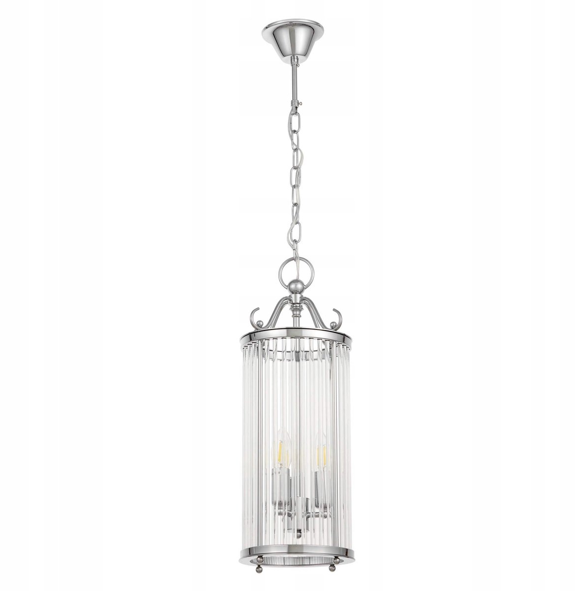 Lumina Deco Boston W3 Hanglamp - Chroom, Loft Stijl, 3xE14