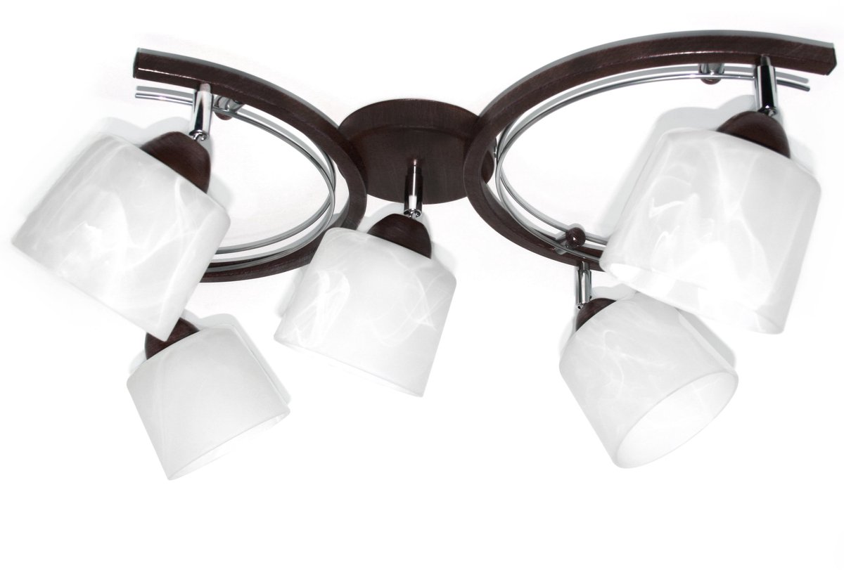 Moderne plafondlamp FM5-94 met 5xE27 fitting, metaal, 64cm breed