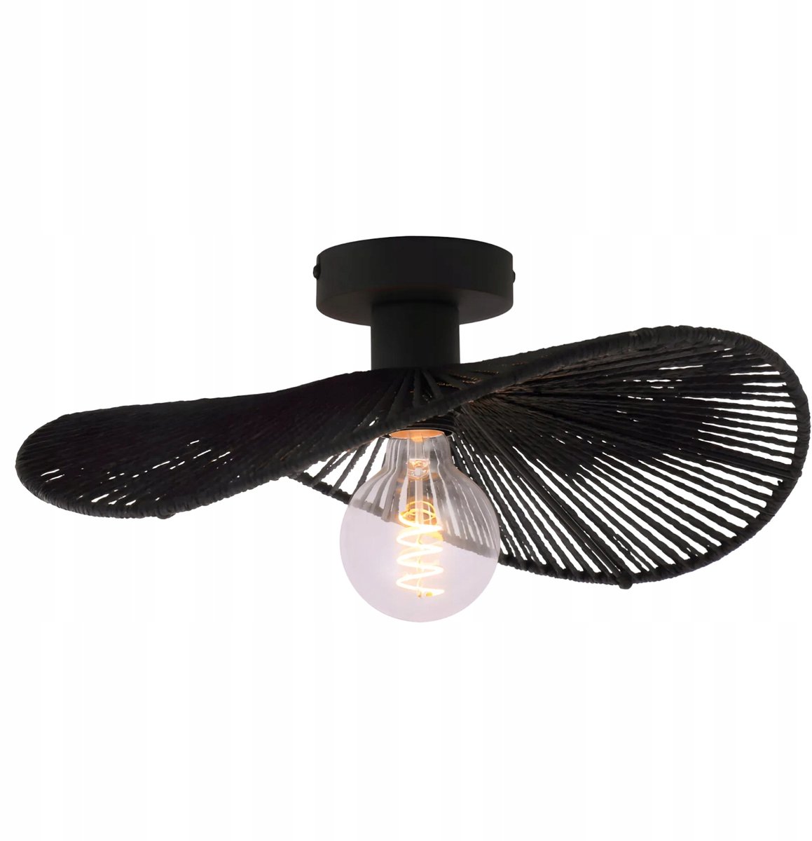 APP1832 Zwarte Bamboe Hanglamp Boho Stijl