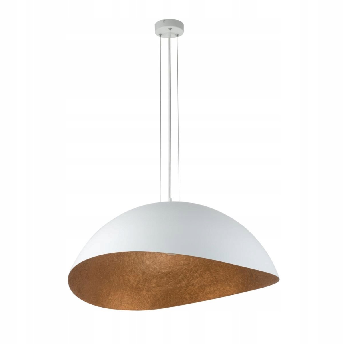 Moderne Witte Hanglamp Solaris M Sigma Lighting - Koper Accent