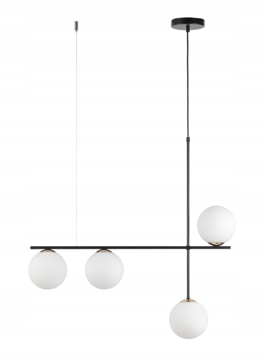 Sigma Silia 4 hanglamp zwart - Stijlvolle plafondlamp voor uw interieur