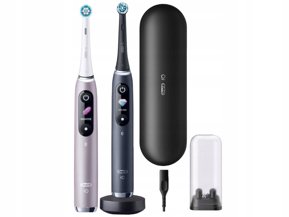 Oral-B iO 9 Elektrische Tandenborstel Duo Black Onyx & Rose - afbeelding 2