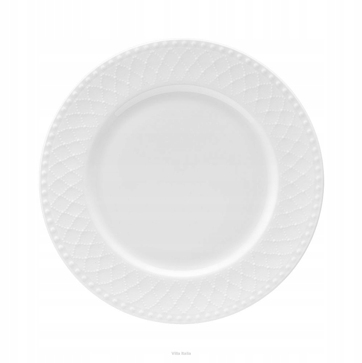 Villa Italia Roma Wit 20cm Dessertbord - Luxe Bone China