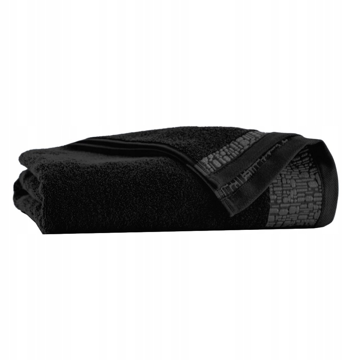 Zwoltex Handdoek Egyptisch Katoen 30x50cm Zwart Elena