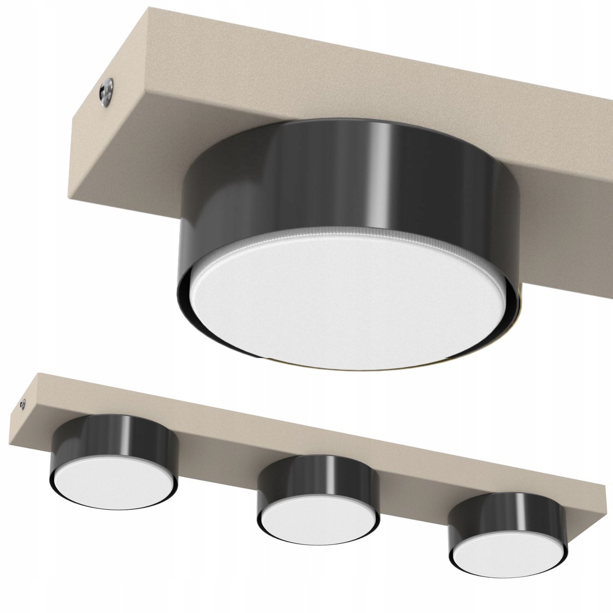 Plafond LED Loft Kasjmir 3-lichts GX53 - Stijlvol & Duurzaam