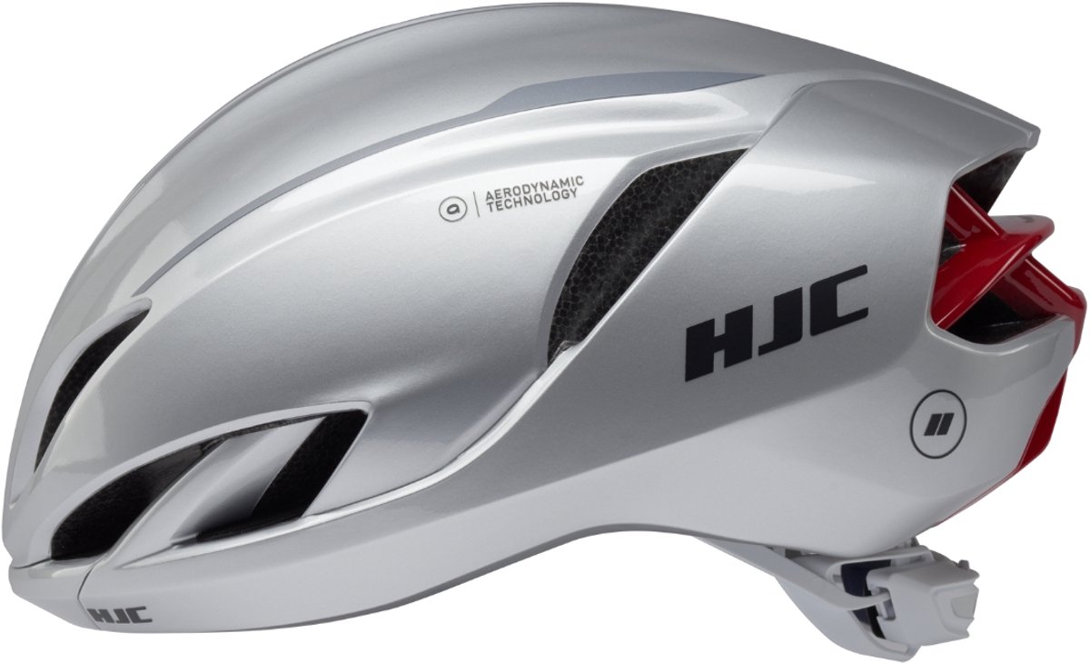 HJC Furion 3 Fietshelm - Zilver/Rood - Maat S