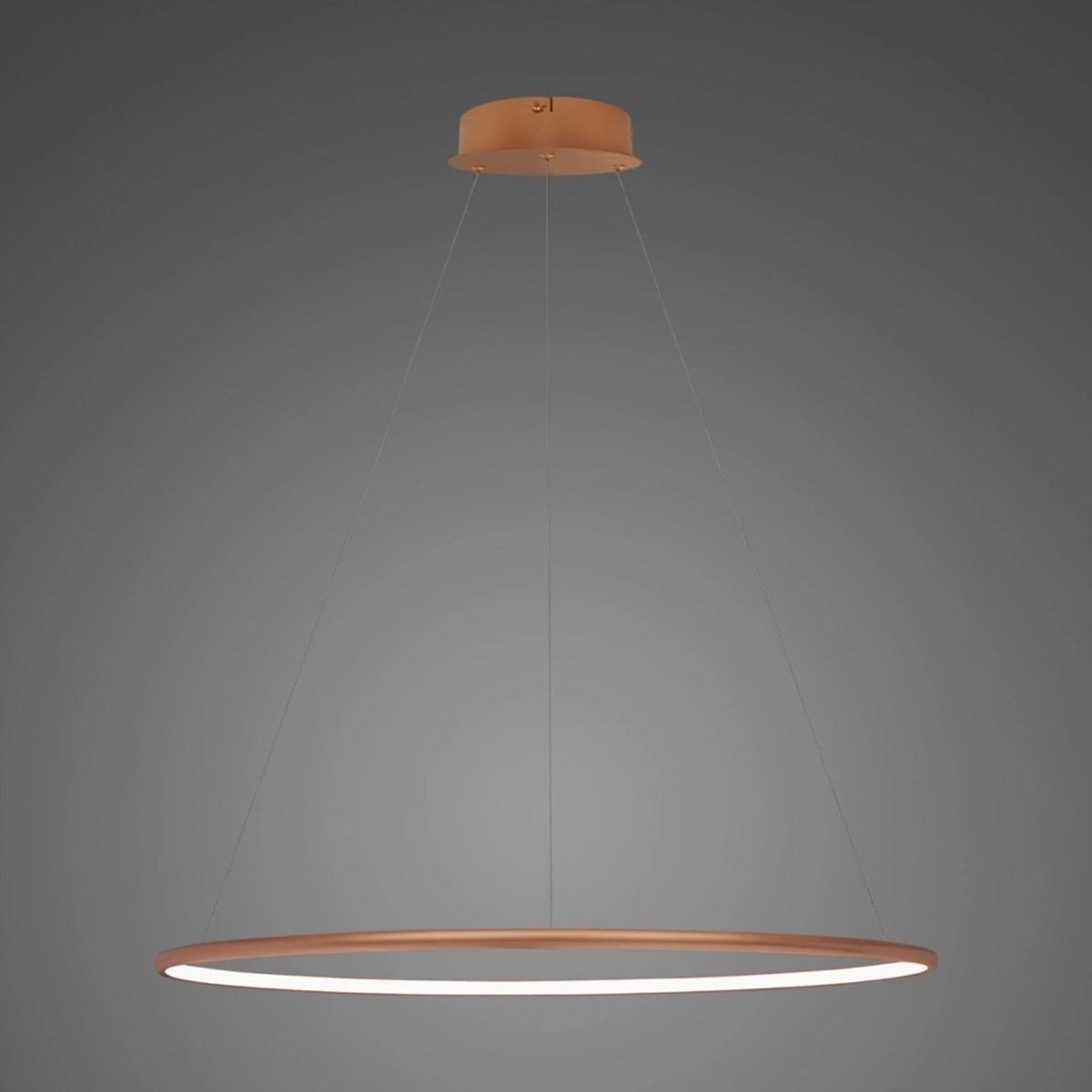 Luidspreker Led Hanglamp Cirkels 80cm Koper 4000K