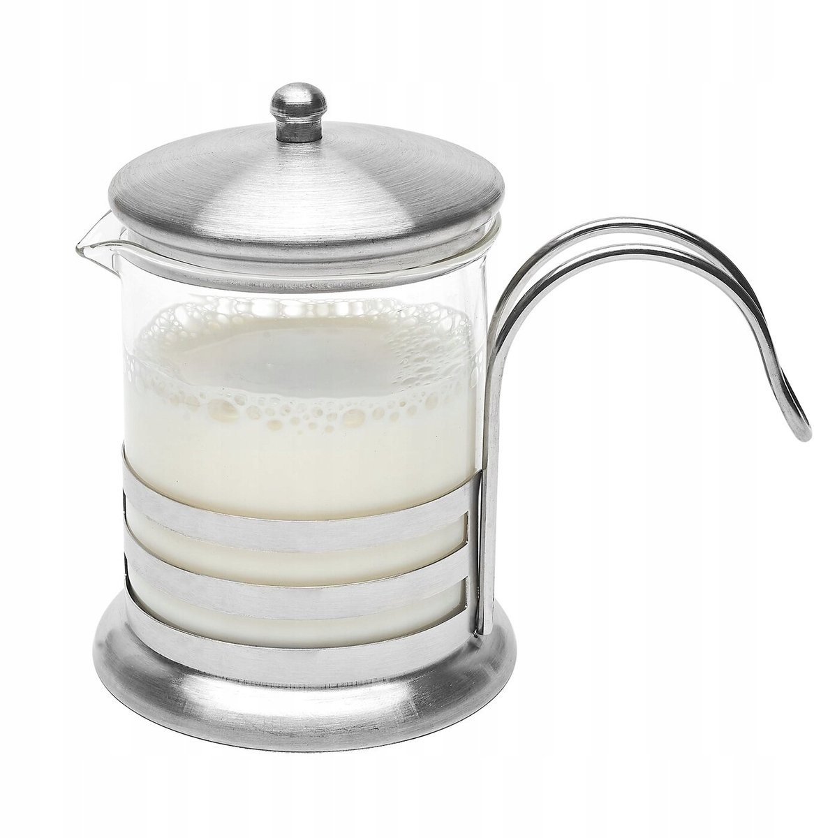 Tadar Arabica Melkkan met Deksel - 215 ml - RVS & Glas