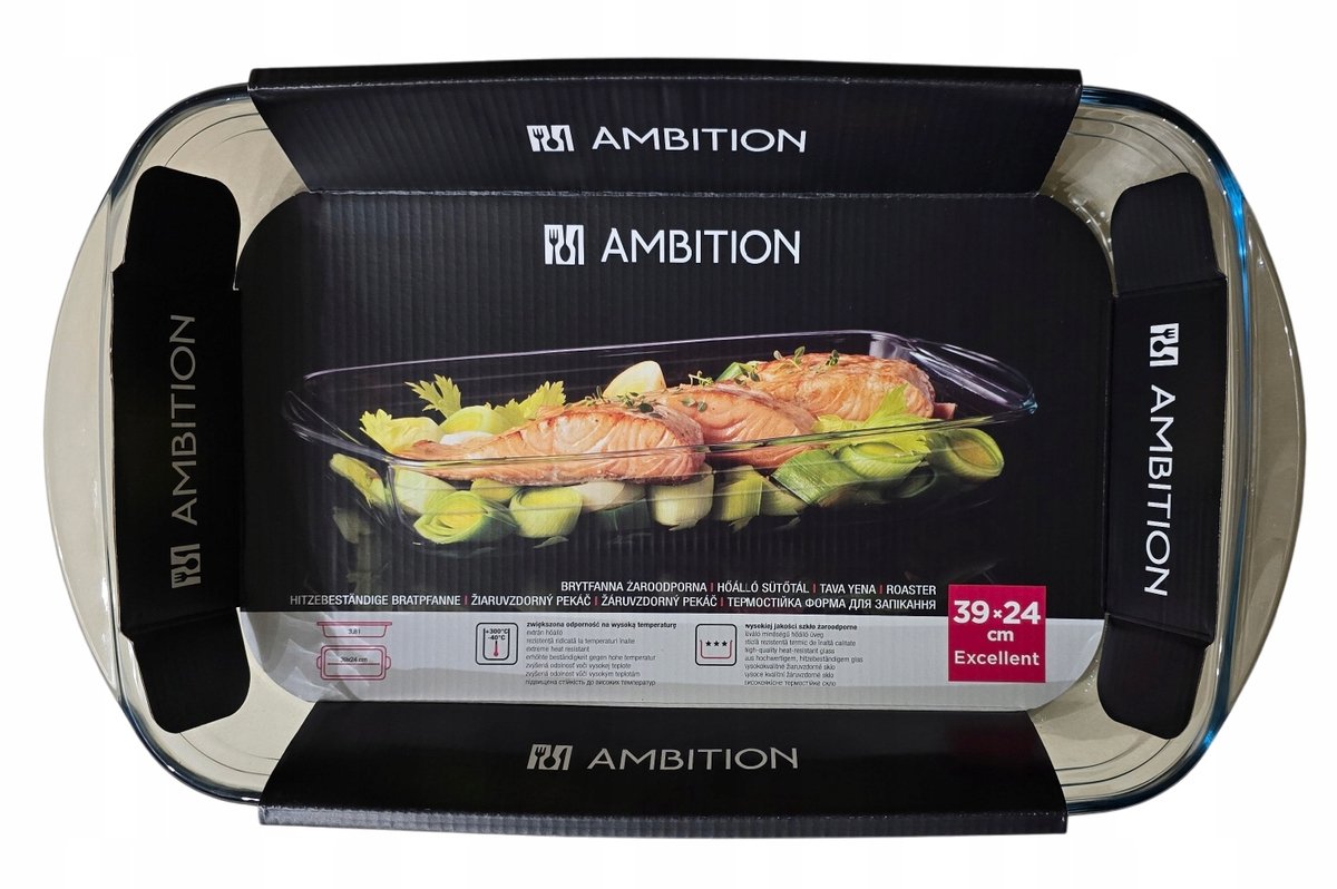 Ambition Excellent Ovenschaal 39x24 cm - Hittebestendig Glas