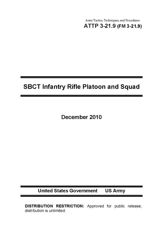 Army Tactics, Techniques, and Procedures ATTP 3-21.9 (FM 3-2 ... - cover