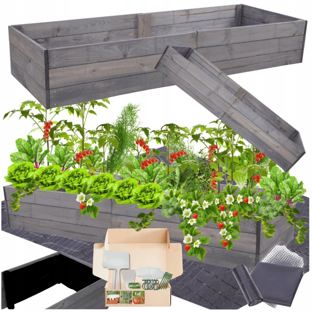 Verhoogde Houten Bloembak 160x80cm - Tuinieren Gemakkelijk Gemaakt