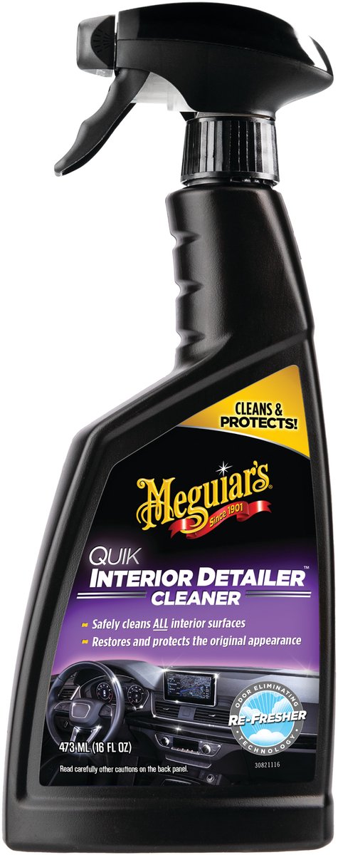 Meguiar’s Quik Interior Detailer 473ml – Interieurreiniger Auto – Voor Leer, Kunststof & Vinyl – Natuurlijke Finish