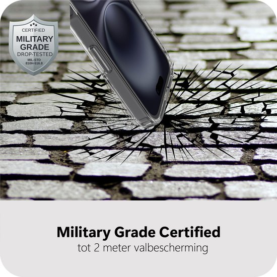 Coque Cazy pour iPhone 16 - Compatible MagSafe - Coque arrière de qualité militaire - Transparente