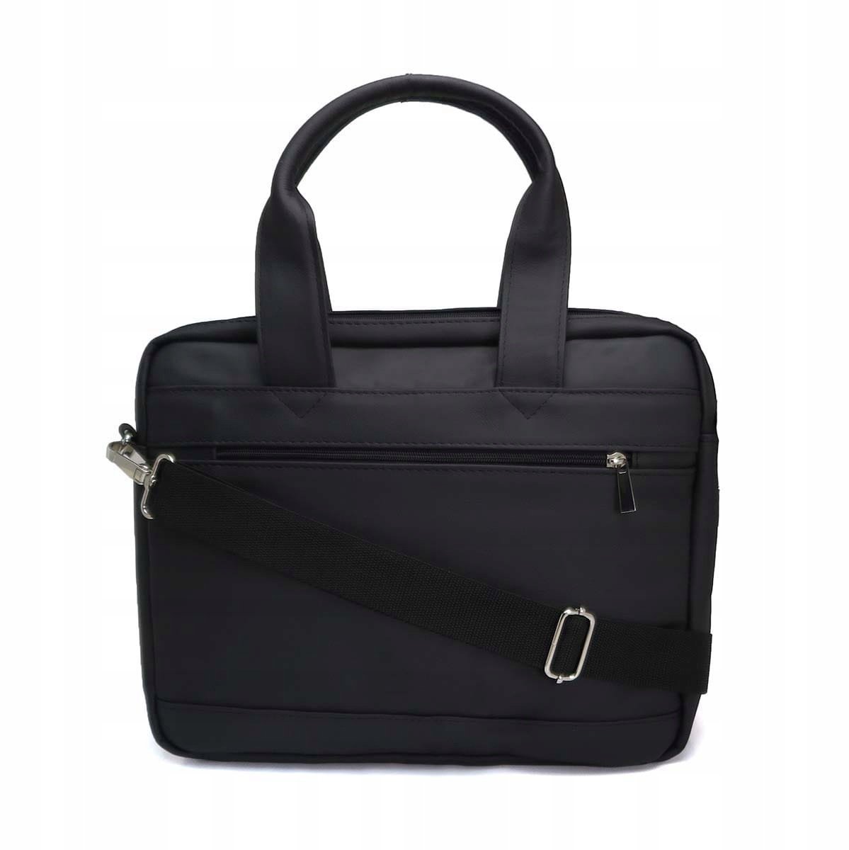 Leren Herentas voor Laptop 15,6" - Bellugio Zwart