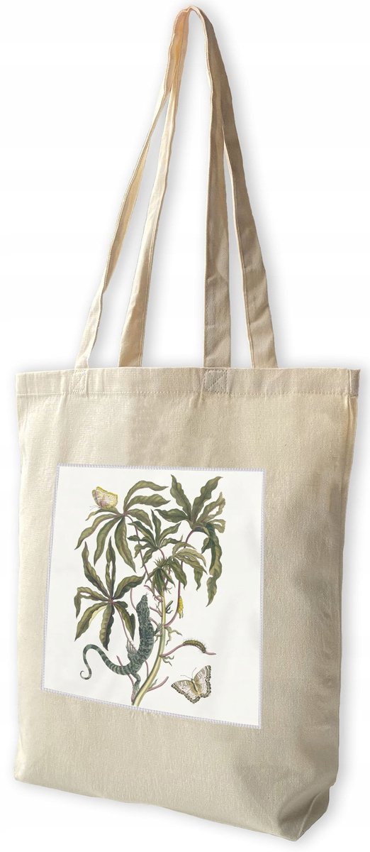 Cassave Shopper Tas met Maria Sibylla Merian Print - Katoen