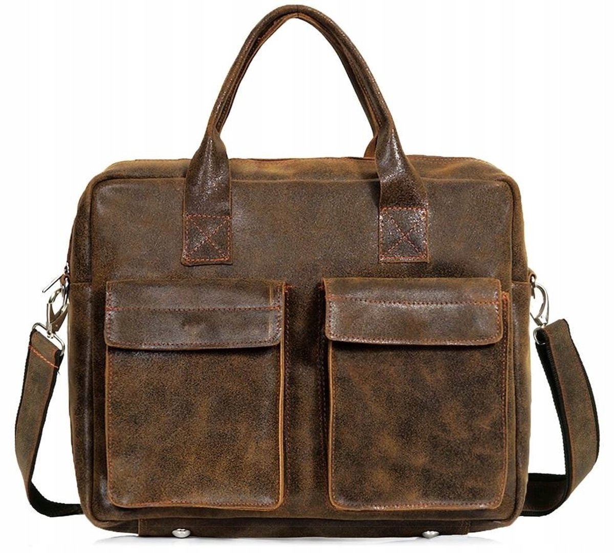 Leren Laptoptas Windsor - Stijlvolle Aktetas voor Heren