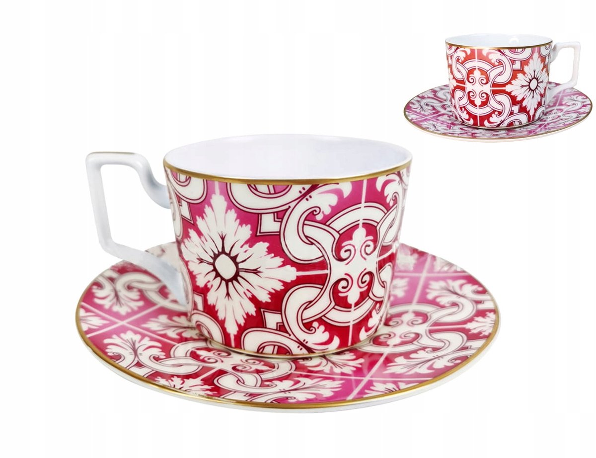 Carmani Kop & Schotel 275ml - Elegant Rood Design