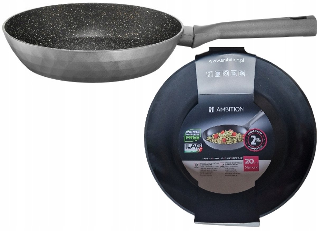 Ambition Diamond Koekenpan 20 cm - Keramisch, Geschikt voor Inductie