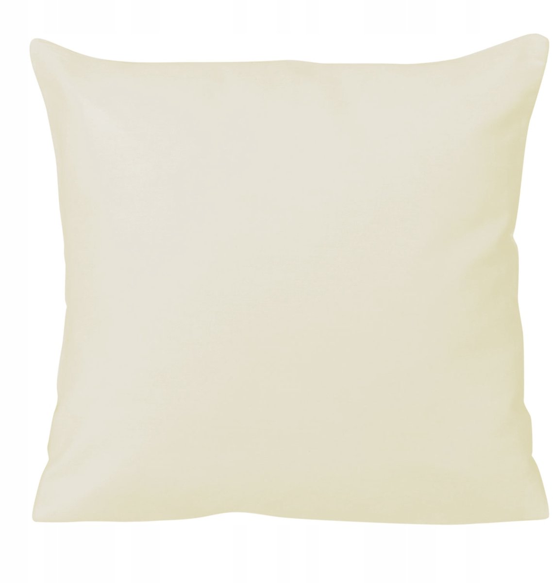 Kremowa satijnen kussensloop 40x40 cm - 100% katoen