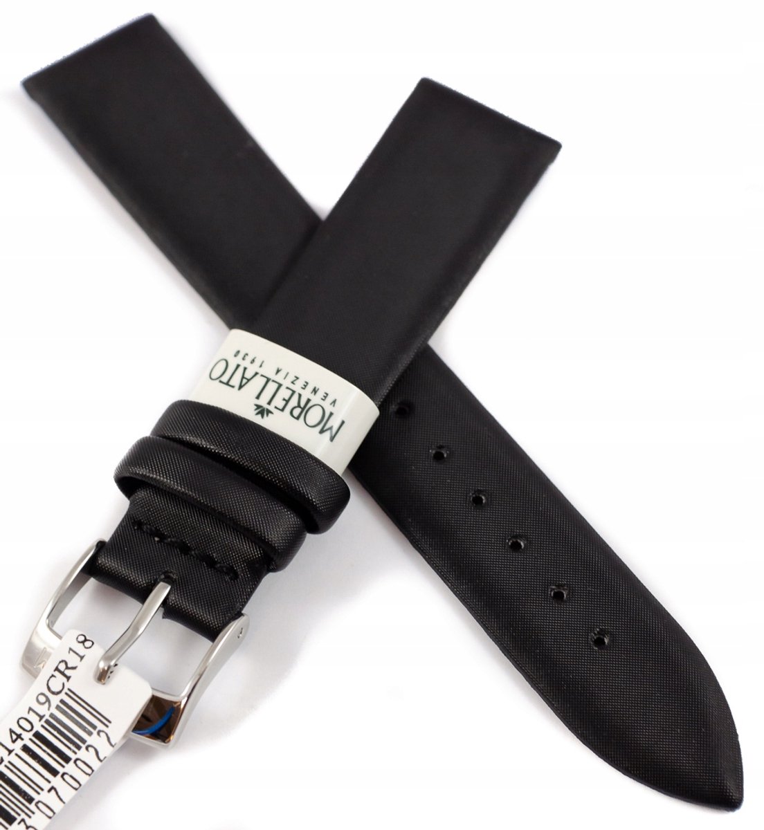 Morellato Leren Horlogeband - 18mm - Zwart