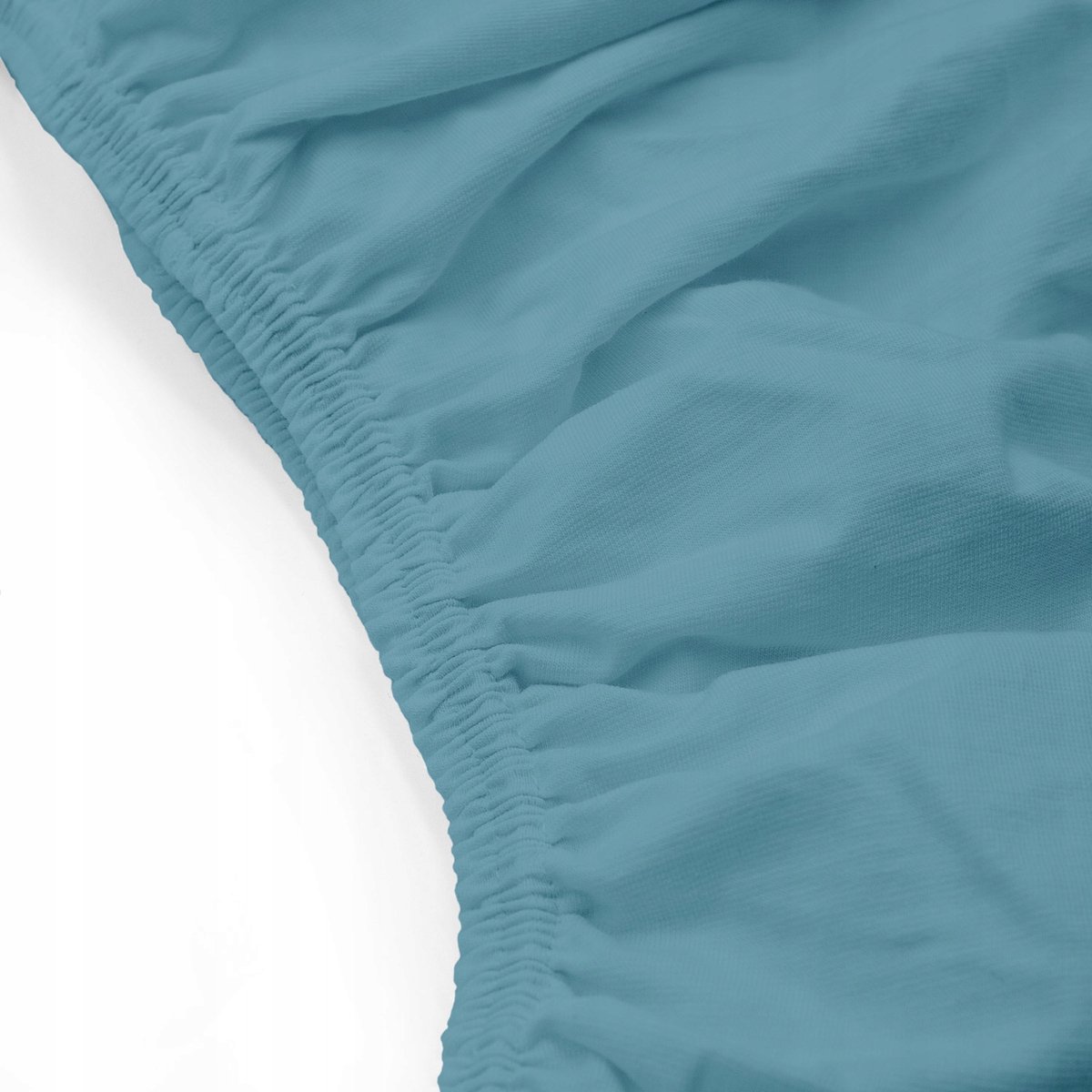 Jersey Hoeslaken met Elastiek 90x200cm Blauw - Zacht & Kreukvrij