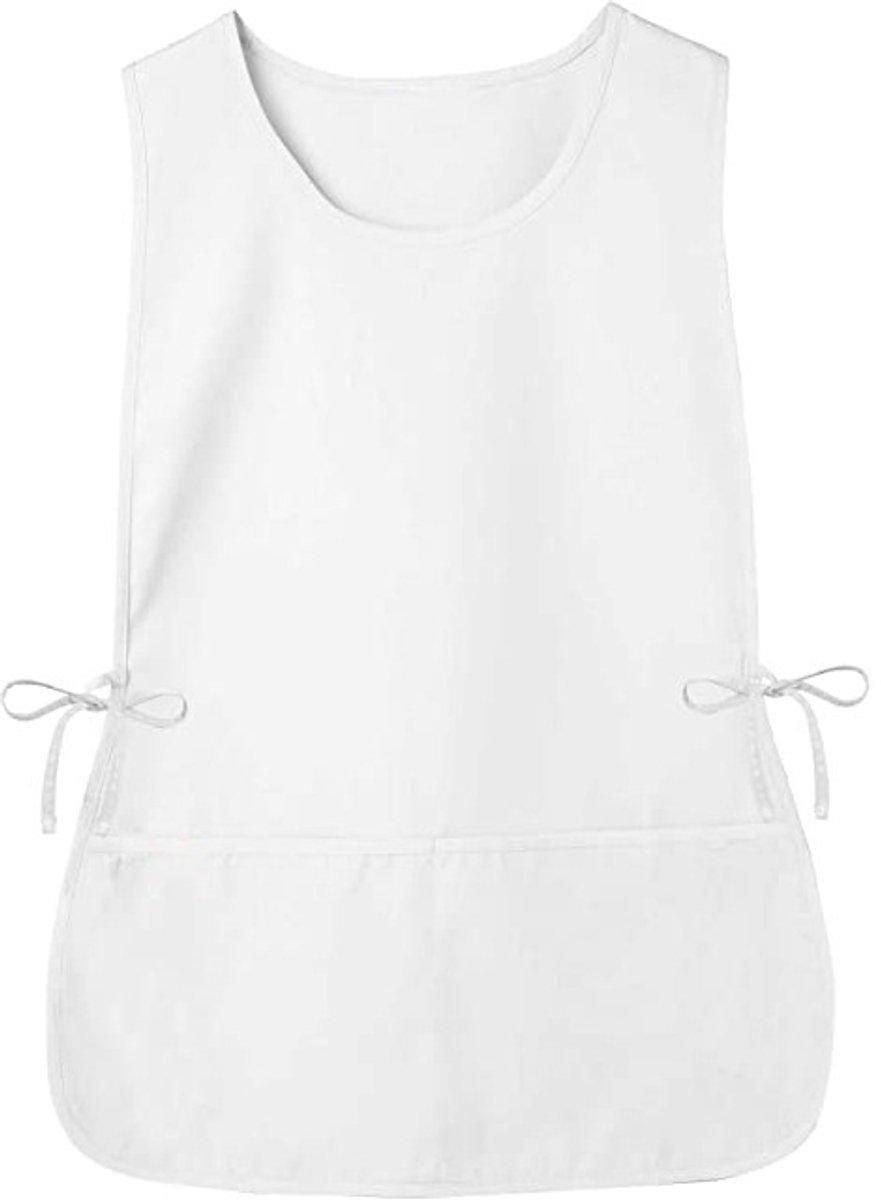 Schort voor vest, mouwloos overall vest, overall vest, overall schort, wit