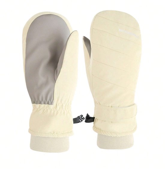 Moufles d'hiver thermiques et imperméables – Confortables et fonctionnelles – Beige