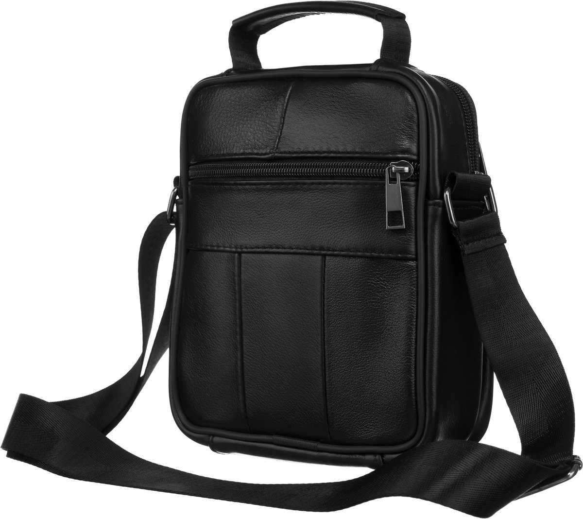 Heren leren tas R-13201-S-3846 Zwart