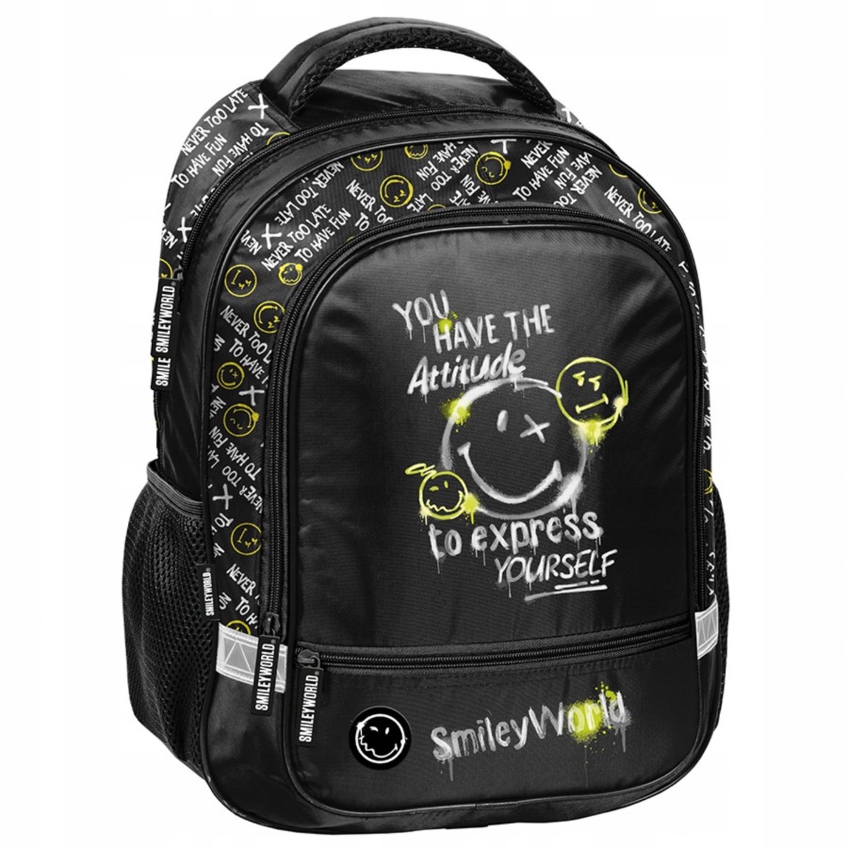 Smiley Schooltas Basisschool - Vrolijke Emoticons voor Kinderen
