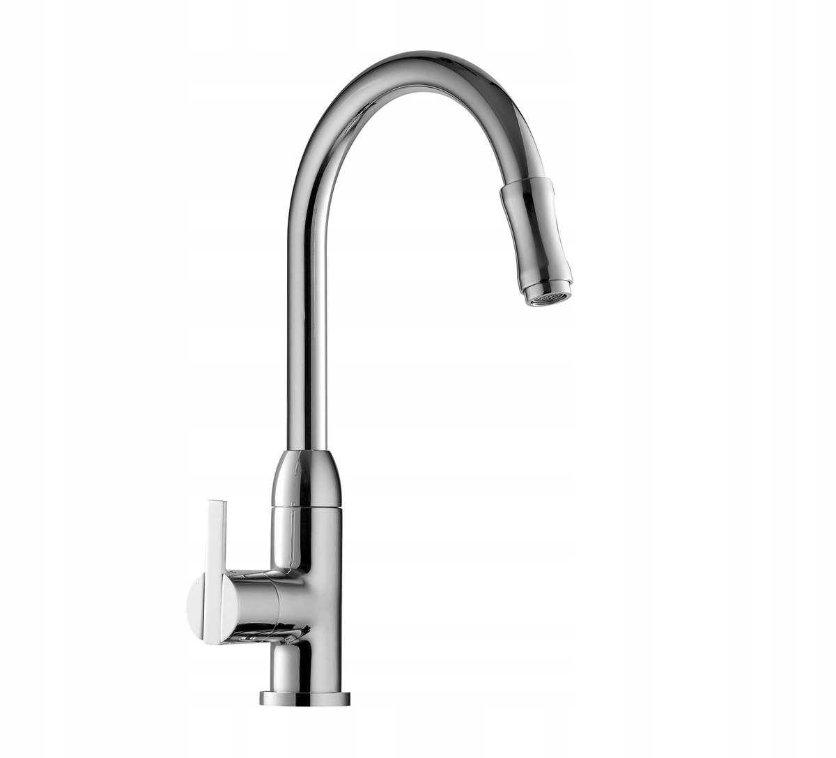 Omnires Clip Keukenkraan Chroom Uittrekbare Spuit, 37cm Hoog