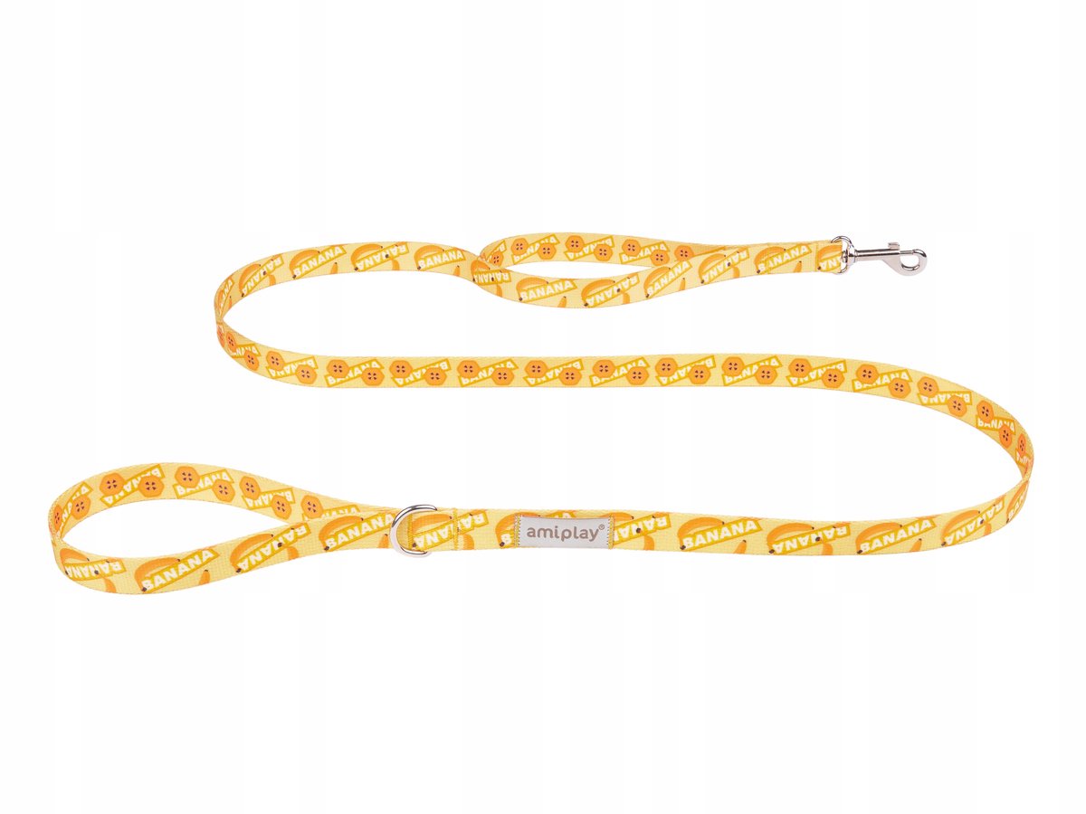 Amiplay BeHappy Hondenlijn Banaan M - 150 cm x 2 cm