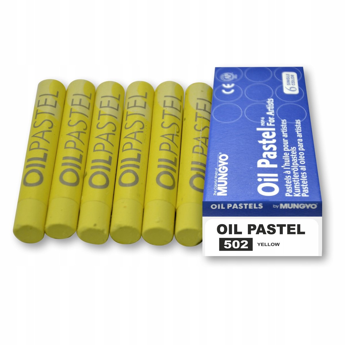 Mungyo Oliepastels - 6 Stuks - Kleur 502 Gel