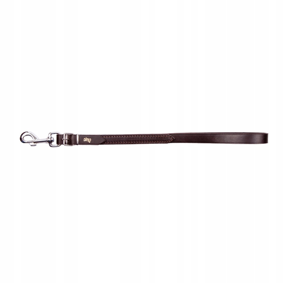 Dingo Korte Leren Hondenriem 50cm - Bruin
