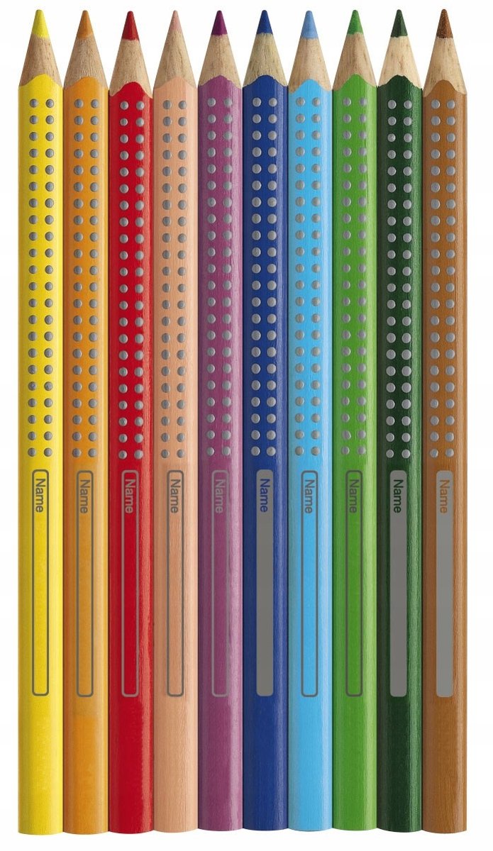 Faber-Castell Jumbo Krijtset 12-delig - Ergonomisch