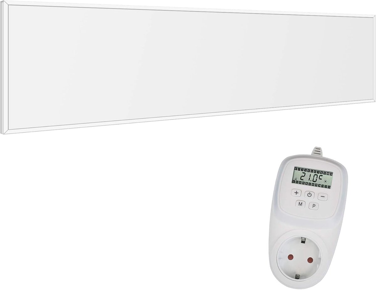 Infraroodverwarming 120 x 30 cm Plafondverwarmingspaneel - Ultraplatte Wandverwarming 360 Watt