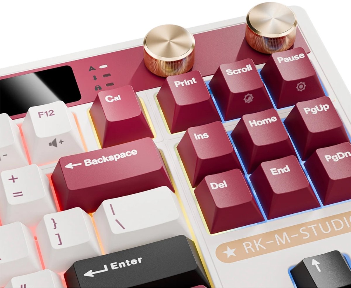 Royal Kludge RKM87 - Mechanisch Gaming Toetsenbord - Draadloos - Gaming Keyboard - Met LCD-Scherm thumbnail 4