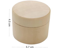 Houten doos voor sieraden en kleine cadeaus - multifunctioneel - 1 stuk - hout