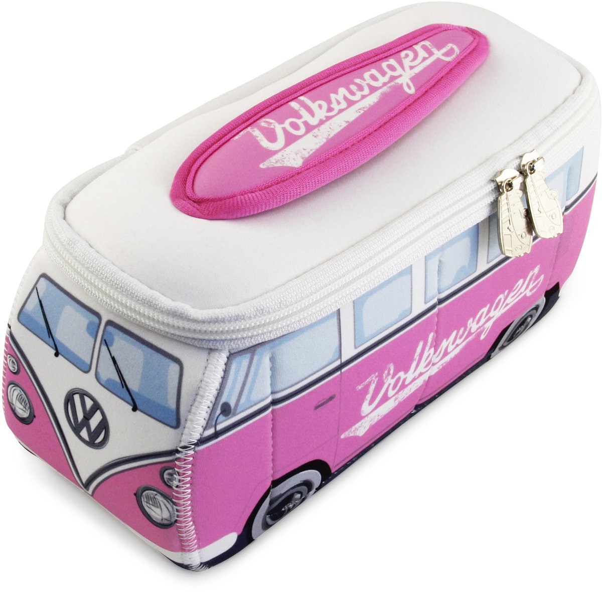 BRISA VW Collection - Volkswagen neopreen universele make-up-, cosmetica-, reisapotheek-tas in T1 Bulli Bus-design