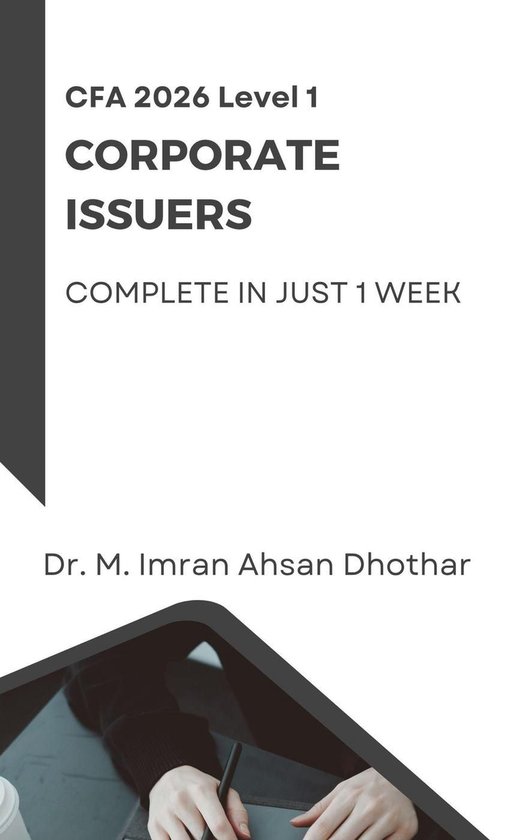 CFA 1 - CFA 2026: Level 1 corporate Issuers - cover
