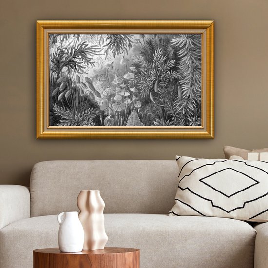 Oeuvre de Peinture sur Toile - Maîtres Anciens - Cadres - Or - 90x60 cm - Art Décoration murale