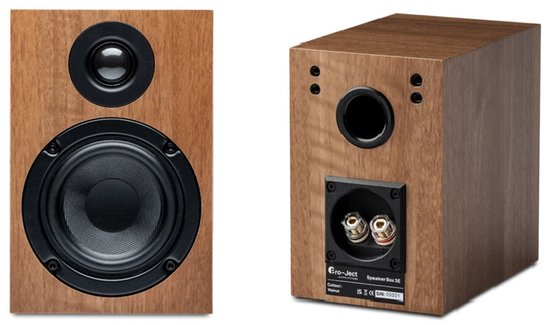 Pro-Ject Speaker Box 3E Carbon Boekenplank Speakers - High-End Geluid - Carbon Afwerking - 2-Weg - Walnoot van Merkloos — afbeelding 2