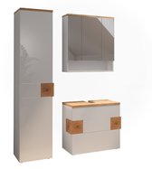 Vicco Eden Badkamermeubelset – 3 delen Wit