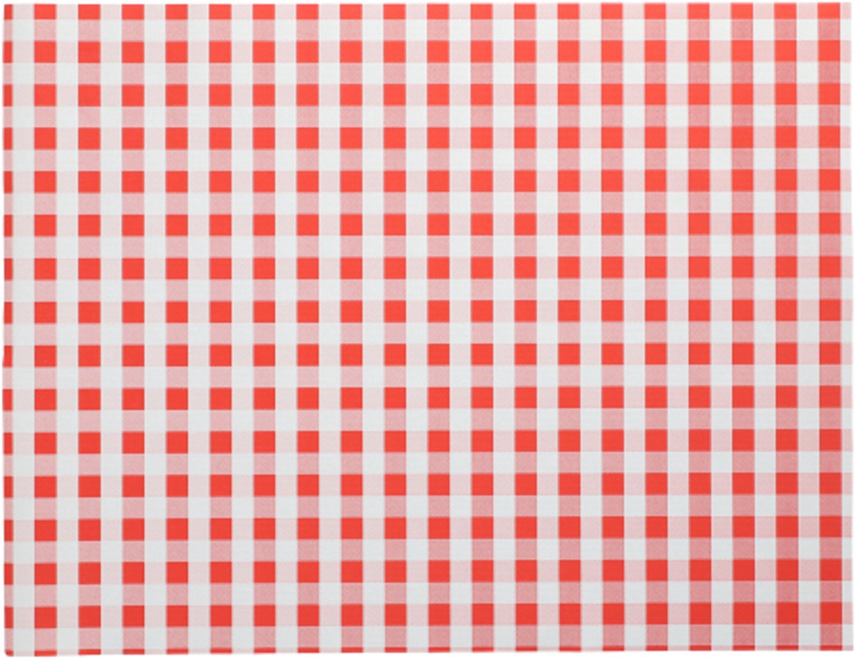 100 Placemats, papier 30 cm x 40 cm rood Vichy Karo