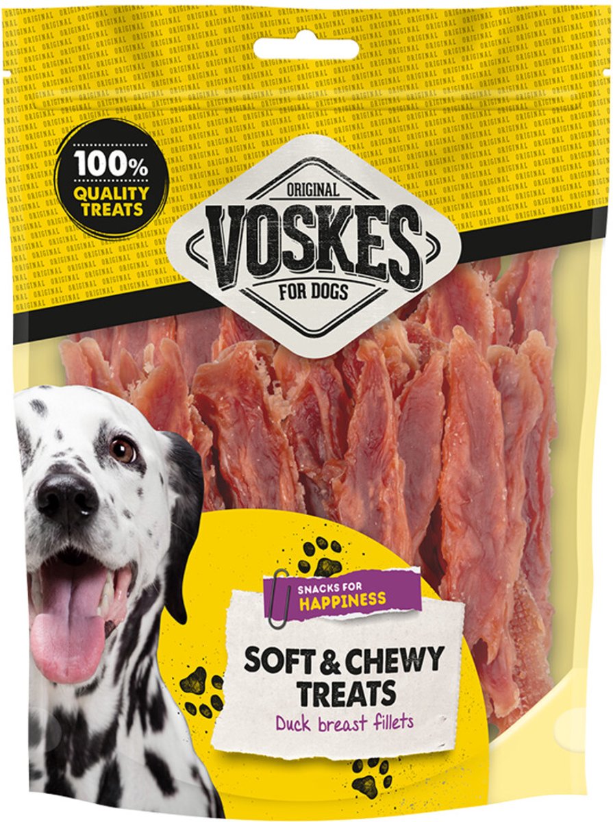Voskes Hondensnack Eendenborst - 400 gr
