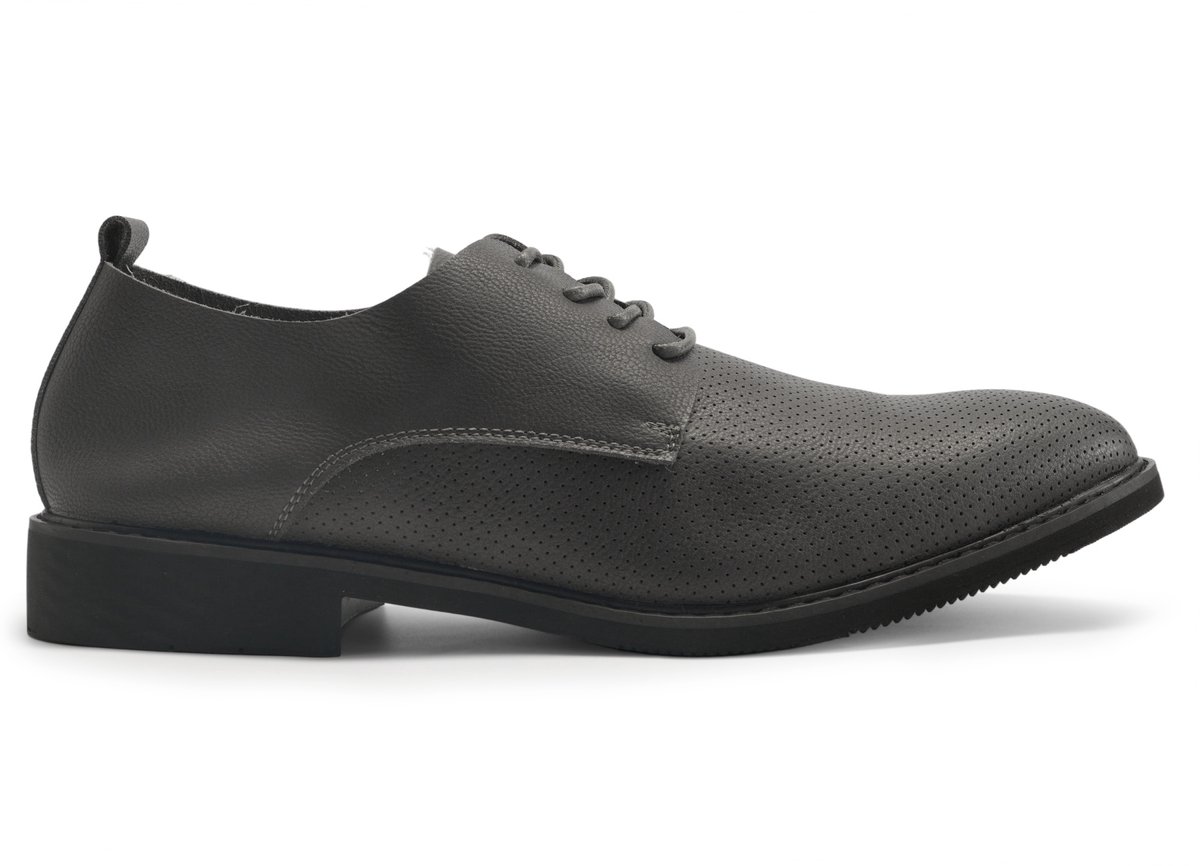 Allthemen Heren Puntige Neus Lage Top Eenvoudige - Business Casual Schoenen - Grijs - 44