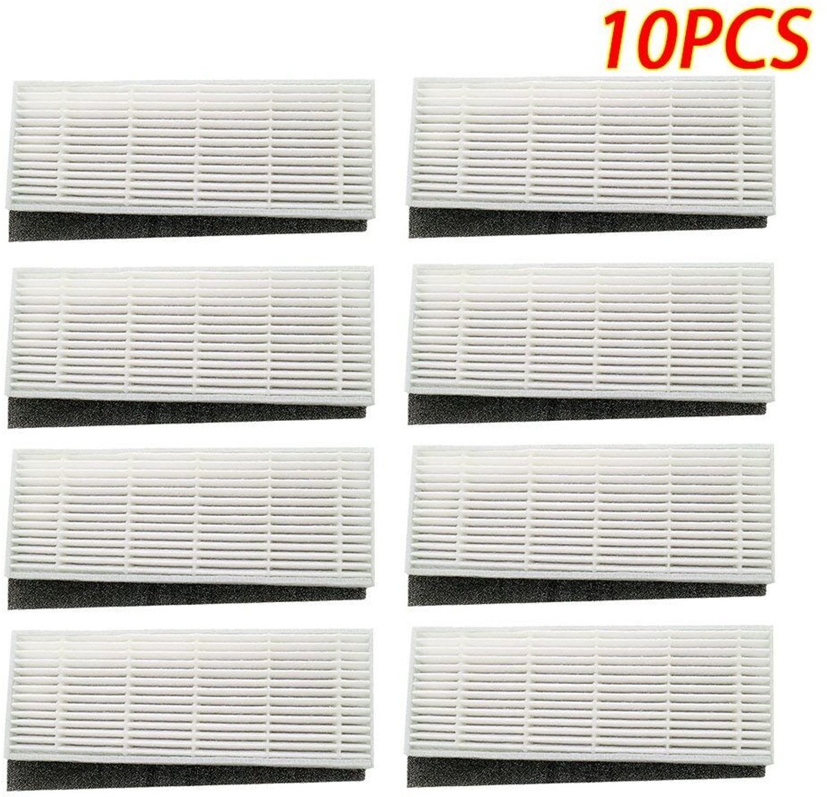 10 stuks HEPA-filters + spons Geschikt voor ILIFE Chuwi Ilife A4 A4S A6 robotstofzuiger
