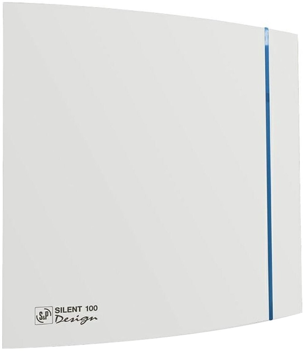 Soler & Palau Silent-100 Design Badkamer-/Toiletventilator met Timer - 230V AC - 8W - 85 m³/h - 26dB - IP45 - SILENT-100CRZ
