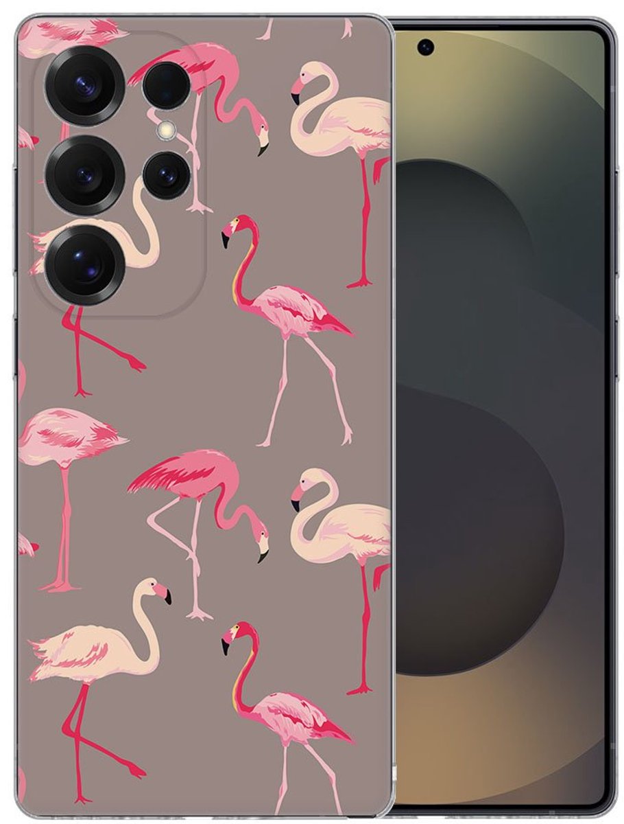TPU Hoesje Samsung Galaxy S25 Ultra - Flamingo Backcover
